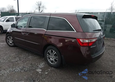 2012 Honda Odyssey Ex-L из США, поврежденный, VIN 5FNRL5H65CB045896